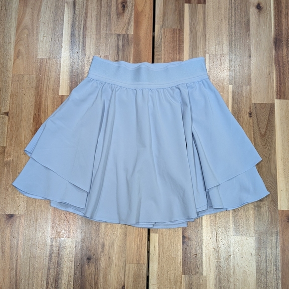 Lululemon Court Rival Skirt High Waist Pale Blue Tennis Pickleball Shorts - Picture 4 of 12